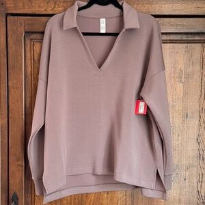 Spanx airessentials polo tunic smoke color